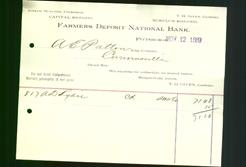 Bank Letterhead - Farmers Deposit National Bank