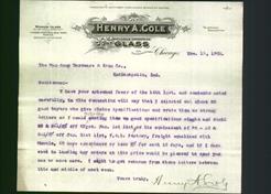 Letterhead - Henry A. Cole