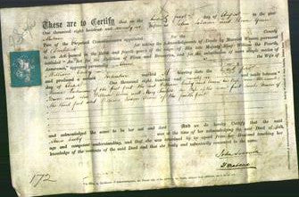 Deed by Married Women - Anne Easby-Original Ancestry