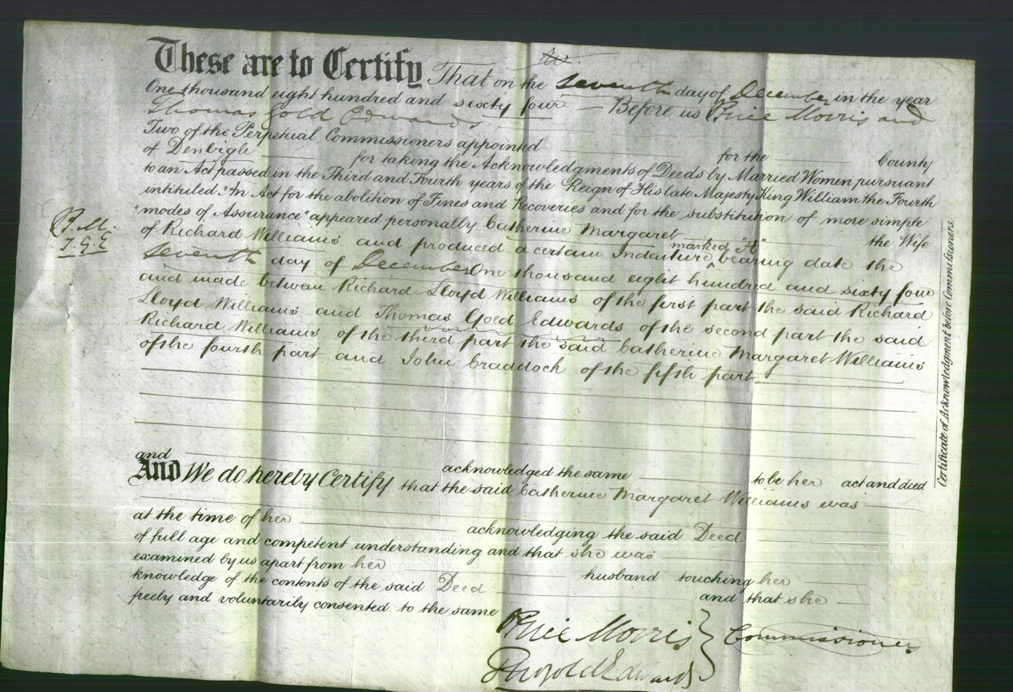 Deed by Married Women - Catherine Margaret Williams