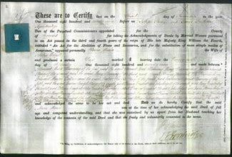 Deed by Married Women - Anna Maria Edgell-Original Ancestry