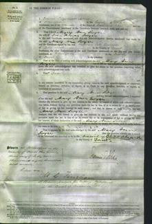 Court of Common Pleas - Mary Ann Swyer-Original Ancestry