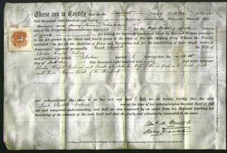 Deed by Married Women - Sarah Elizabeth Denham-Original Ancestry