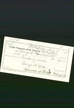 Wakefield, Massachusetts Payment Voucher - George L Wentworth