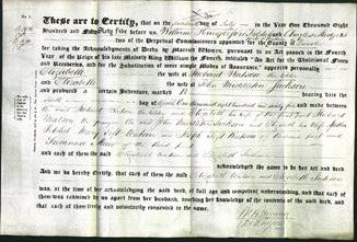 Deed by Married Women - Elizabeth Watson, Elizabeth Jackson-Original Ancestry