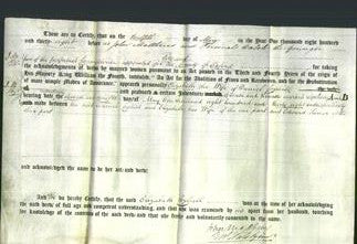 Deed by Married Women - Elizabeth Foghill-Original Ancestry