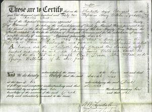 Deed by Married Women - Sarah Wells-Original Ancestry