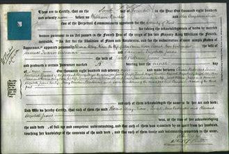 Deed by Married Women - Rosina Mary Nixon, Sarah Ann Verlander and Hannah Elizabeth Jeans-Original Ancestry