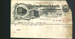 Letterhead - Van Camp Hardware & Iron Co.