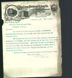 Letterhead - Van Camp Hardware & Iron Co.