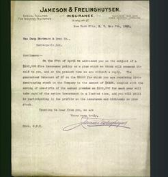 Letterhead - Jameson & Frelinghuysen Insurance