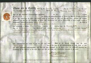 Deed by Married Women - Mary Mercer-Original Ancestry