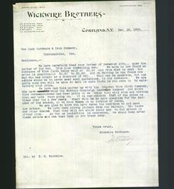 Letterhead - Wickwire Brothers