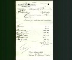 Bank Letterhead - Fort Pitt National Bank