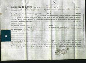 Deed by Married Women - Elizabeth Dennis-Original Ancestry