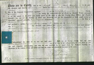 Deed by Married Women - Annie Elizabeth Robinson-Original Ancestry
