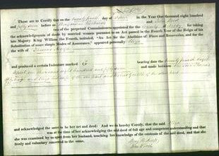 Deed by Married Women - Eliza Argyle-Original Ancestry