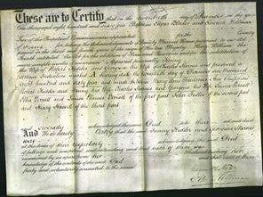 Deed by Married Women - Fanny Kidder and Georgina Stames-Original Ancestry