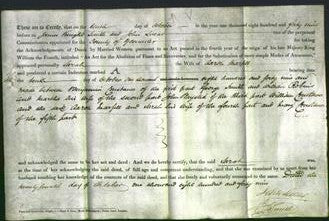Deed by Married Women - Sarah Marfell-Original Ancestry