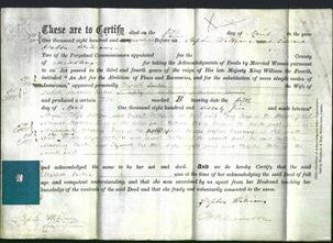 Deed by Married Women - Elizabeth Parker-Original Ancestry
