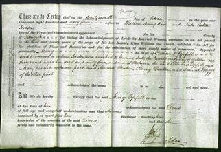 Deed by Married Women - Mary Upfill-Original Ancestry