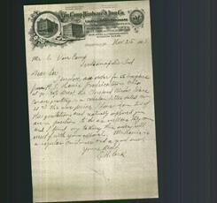 Letterhead - Van Camp Hardware & Iron Co.