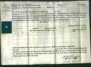 Deed by Married Women - Mary Thomas-Original Ancestry