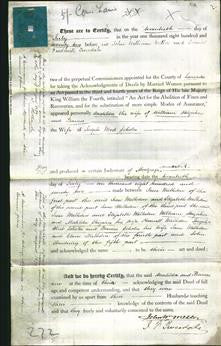 Deed by Married Women - Matilda Stirzaker and Frances Scholes-Original Ancestry
