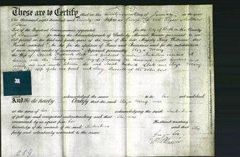 Deed by Married Women - Eliza Mary Slade-Original Ancestry
