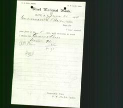 Bank Letterhead - First National Bank