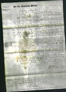 Court of Common Pleas - Harriet White, Eliza White-Original Ancestry