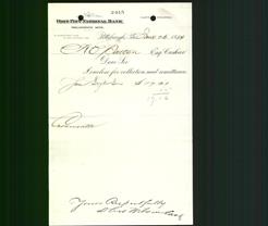 Bank Letterhead - Fort Pitt National Bank