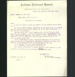Letterhead - Indiana National Guard