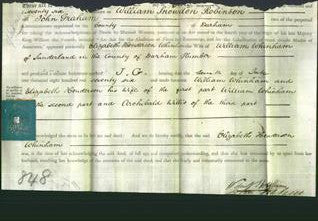 Deed by Married Women - Elizabeth Henderson Whinham-Original Ancestry