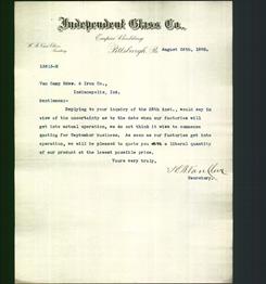 Letterhead - Independent Glass Co.