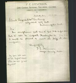 Letterhead - F.E. Stevenson