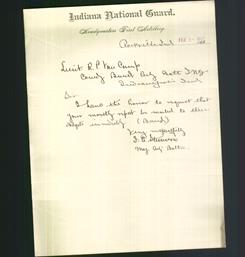 Letterhead - Indiana National Guard