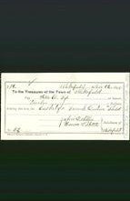 Wakefield, Massachusetts Payment Voucher - Asa A Fox