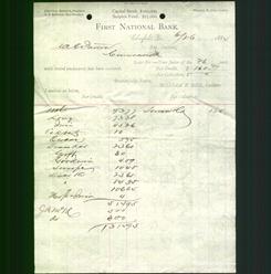 Bank Letterhead - First National Bank