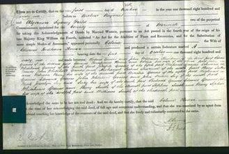 Deed by Married Women - Celina Flower-Original Ancestry