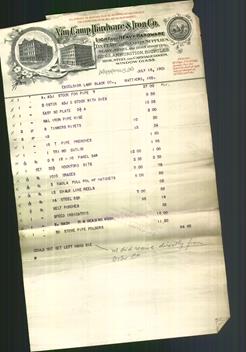 Letterhead - Van Camp Hardware & Iron Co.