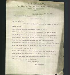 Letterhead - F.E. Stevenson