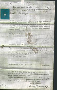 Deed by Married Women - Elizabeth Green-Original Ancestry