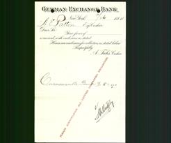 Bank Letterhead - German Exchange Bank