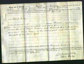Deed by Married Women - Hannah Jenkins-Original Ancestry