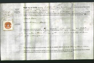 Deed by Married Women - Fanny Maria Marr-Original Ancestry