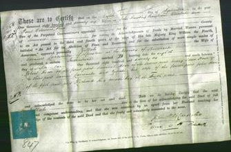 Deed by Married Women - Zillah Larcombe-Original Ancestry