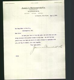 Letterhead - James A. Benedict & Co.