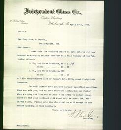 Letterhead - Independent Glass Co.