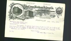 Letterhead - Van Camp Hardware & Iron Co.